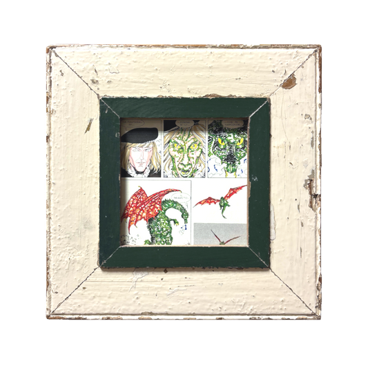 Cornice con pagina colorata a la mano Dylan Dog