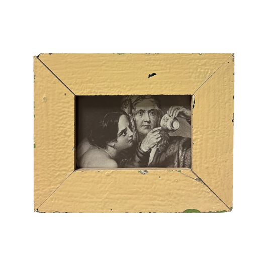 Cornice crema in legno riciclato per immagini 10x15