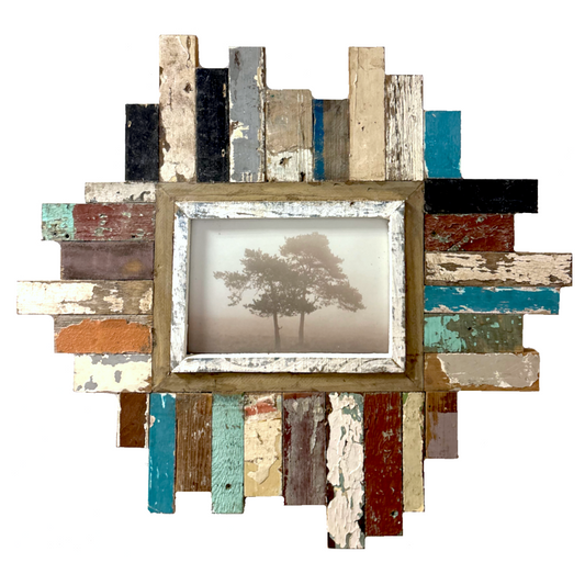 Cornice d'autore a mosaico colorata