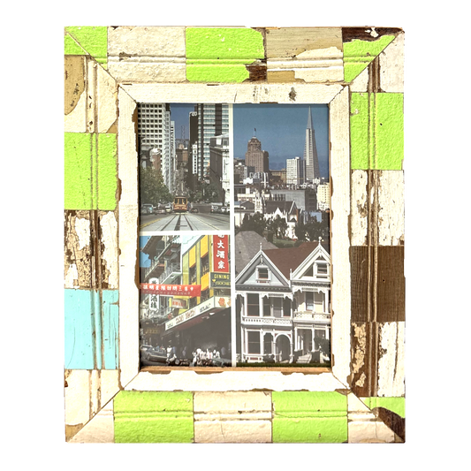 Cornice in legno a tasselli per foto 21×30