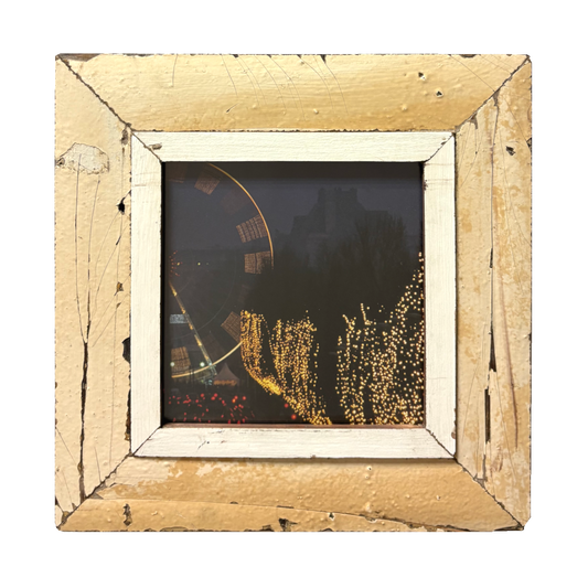 Cornice in legno con foto Parigi a Natale