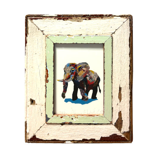 Cornice in legno con illustrazione Elefante Zoe Mafham