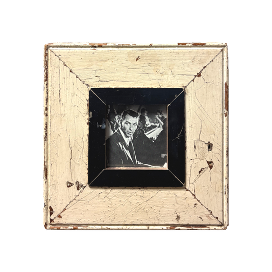 Cornice in legno con immagine retrò di Frank Sinatra