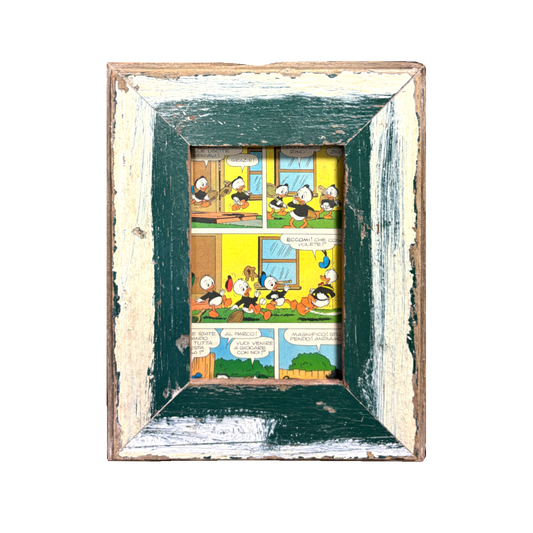 Cornice in legno con pagina fumetto Topolino