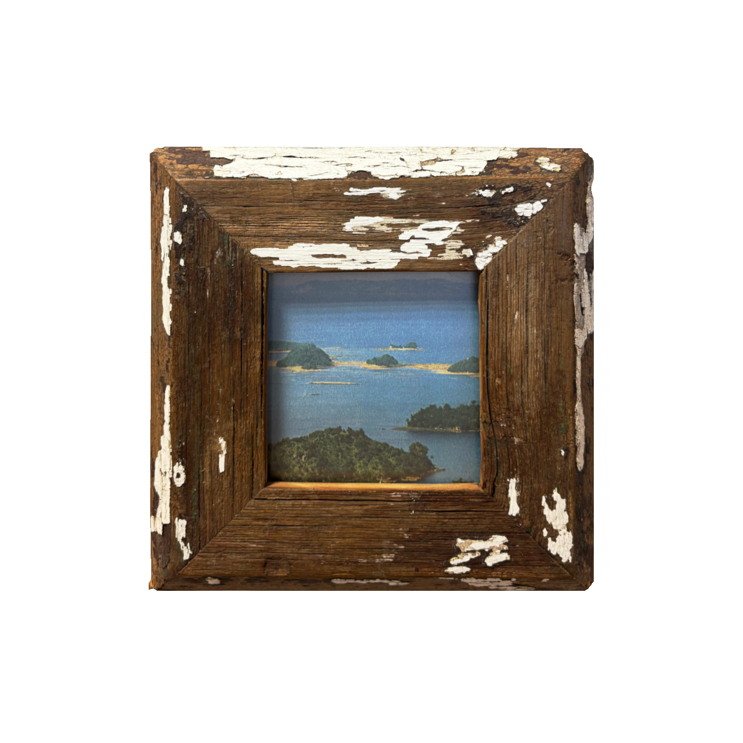 Cornice in legno recuperato 18 x 18 cm