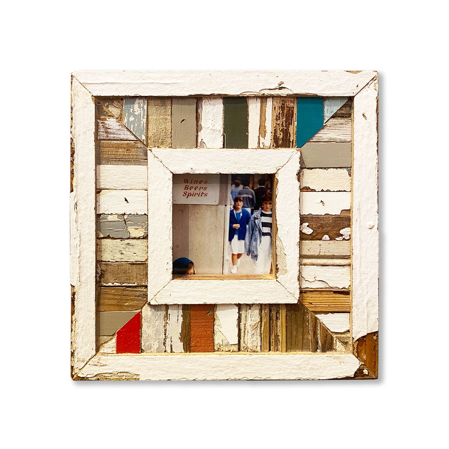 Cornice Mosaico a tasselli piccoli con immagine a colori corsa streetviews