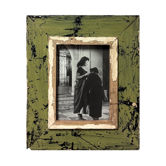 Cornice in legno rettangolare verde Cape Best