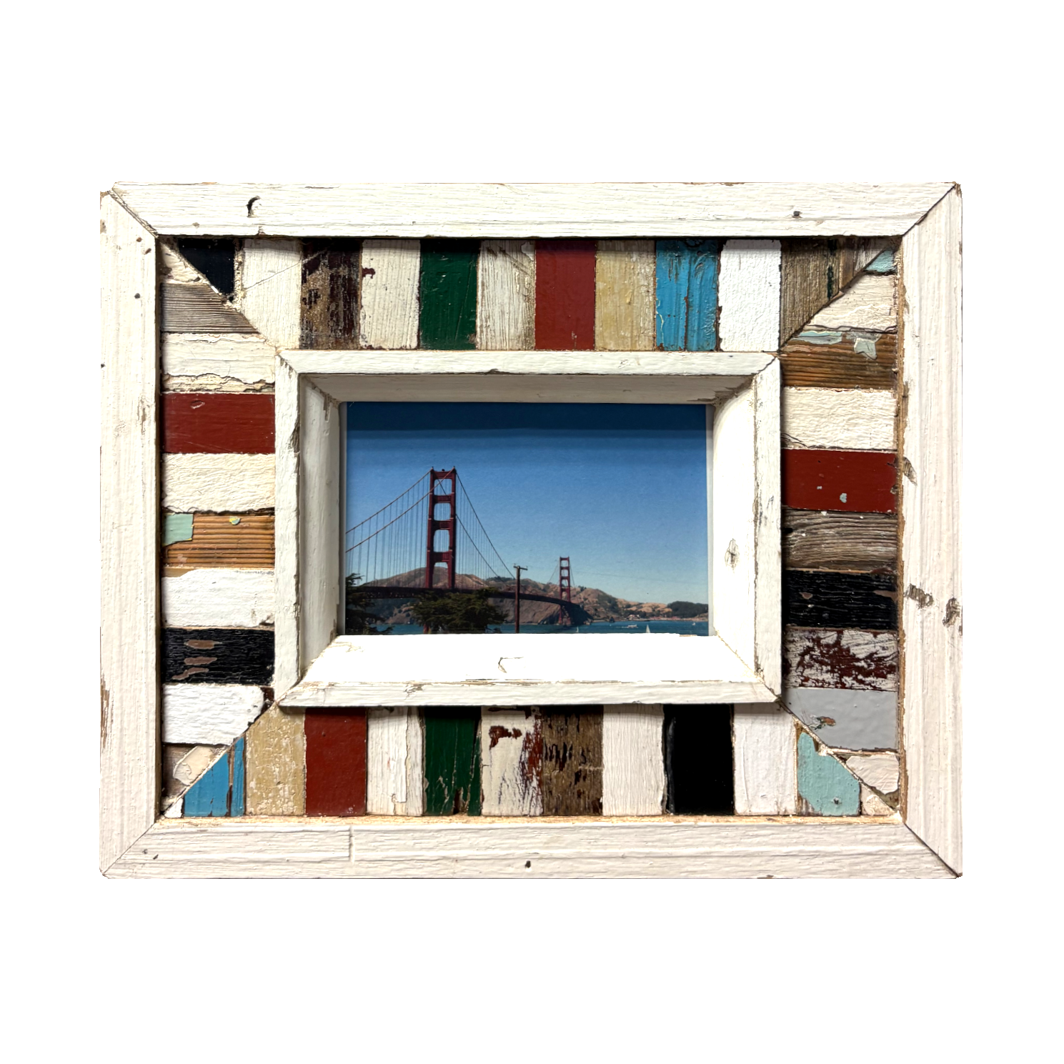 Cornice legno a mosaici piccoli 24×29