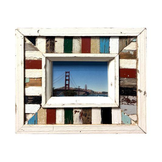 Cornice legno a mosaici piccoli 24×29