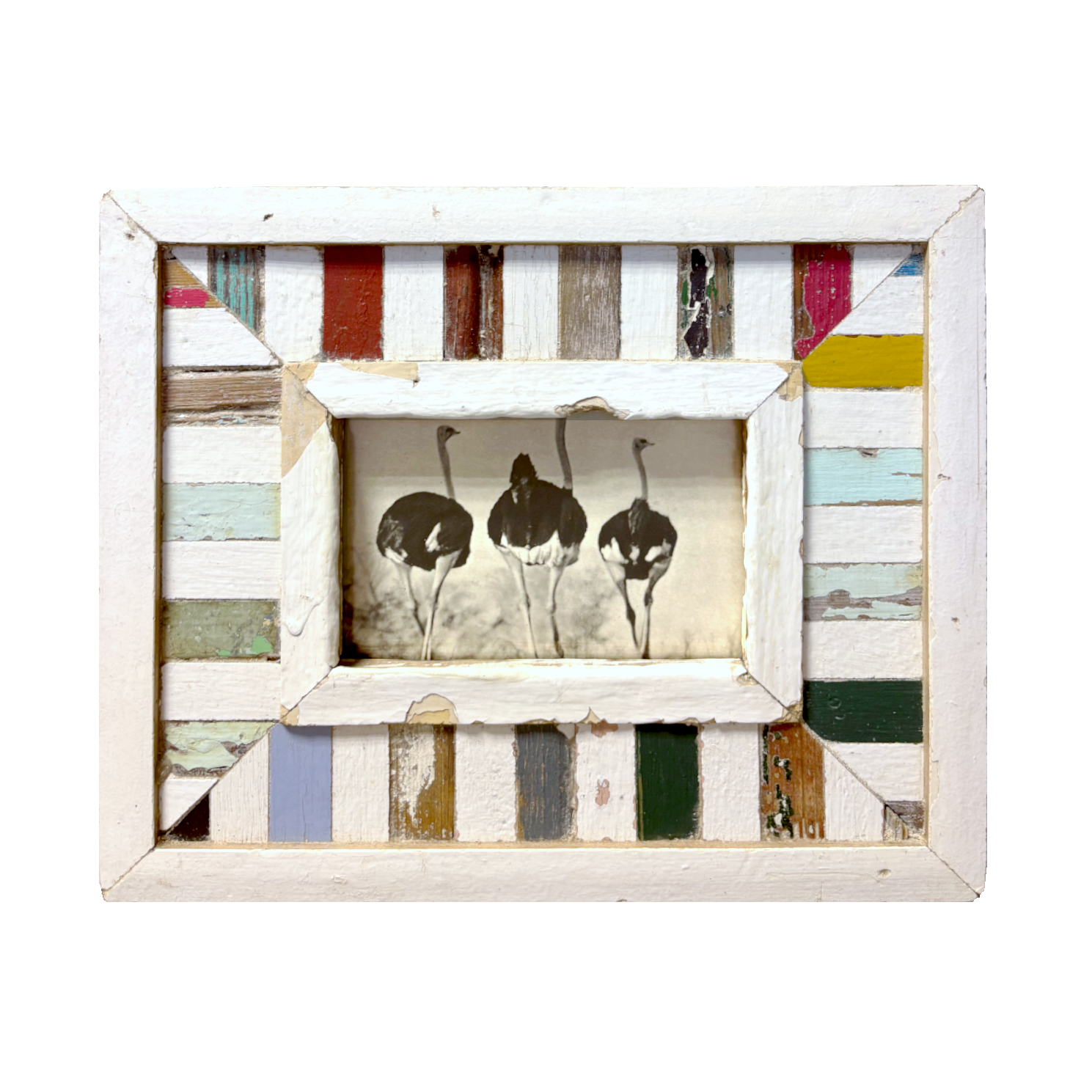 Cornice legno a mosaici piccoli 24×29