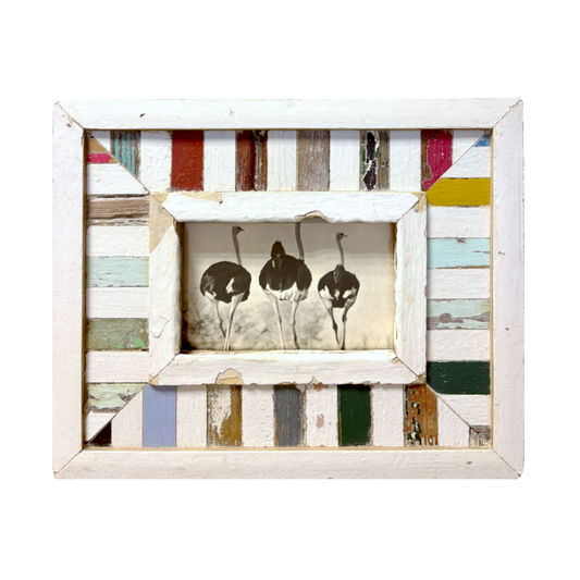 Cornice legno a mosaici piccoli 24×29