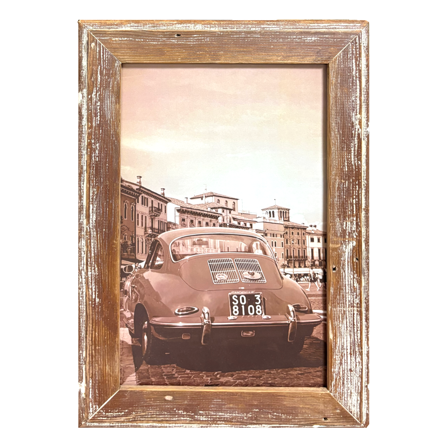 Cornice legno verniciato marrone Intramontabile Porsche