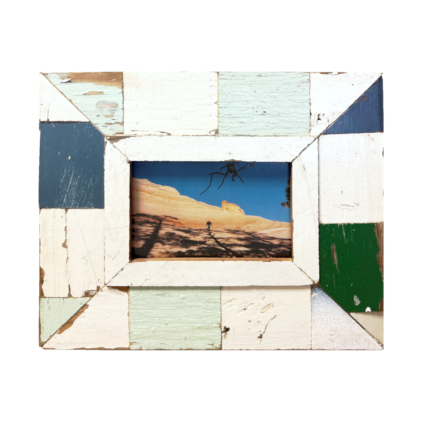 Cornice patchwork "Deserto Freddo" 24 x 29 cm