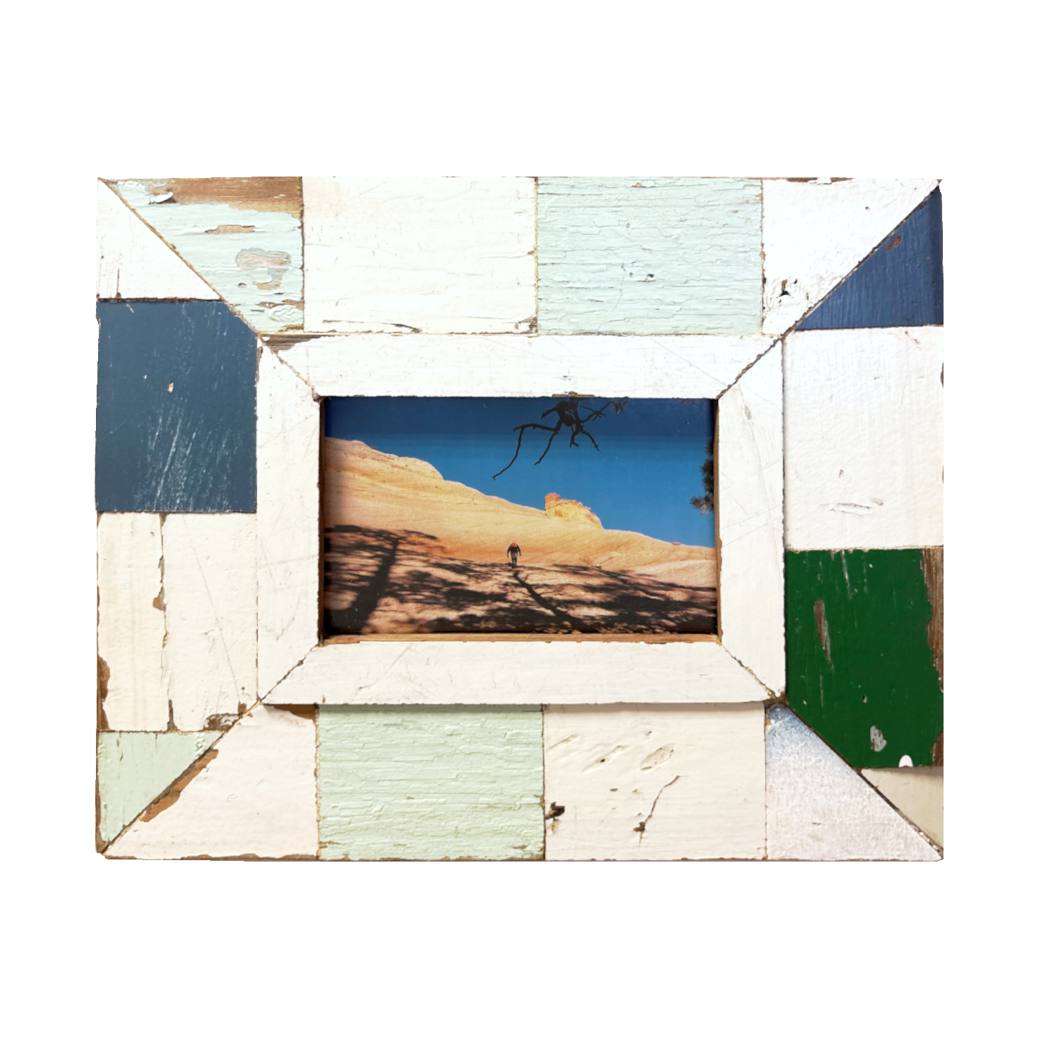 Cornice patchwork "Deserto Freddo" 24 x 29 cm
