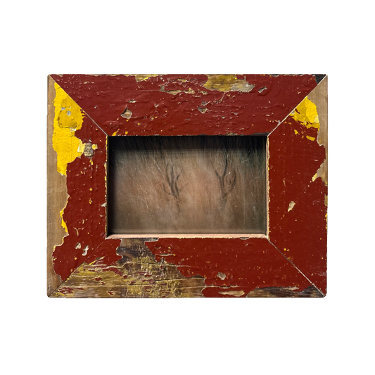 Cornice per foto 10x15 in legno rosso