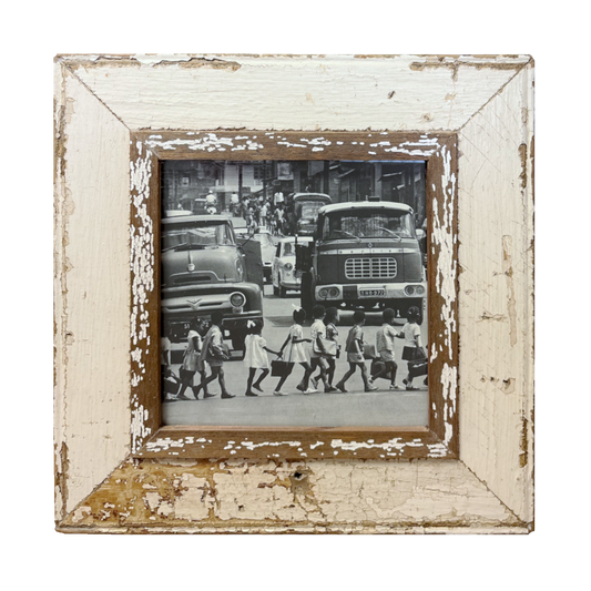 Cornice quadrata in legni d'epoca 34 x 34 cm