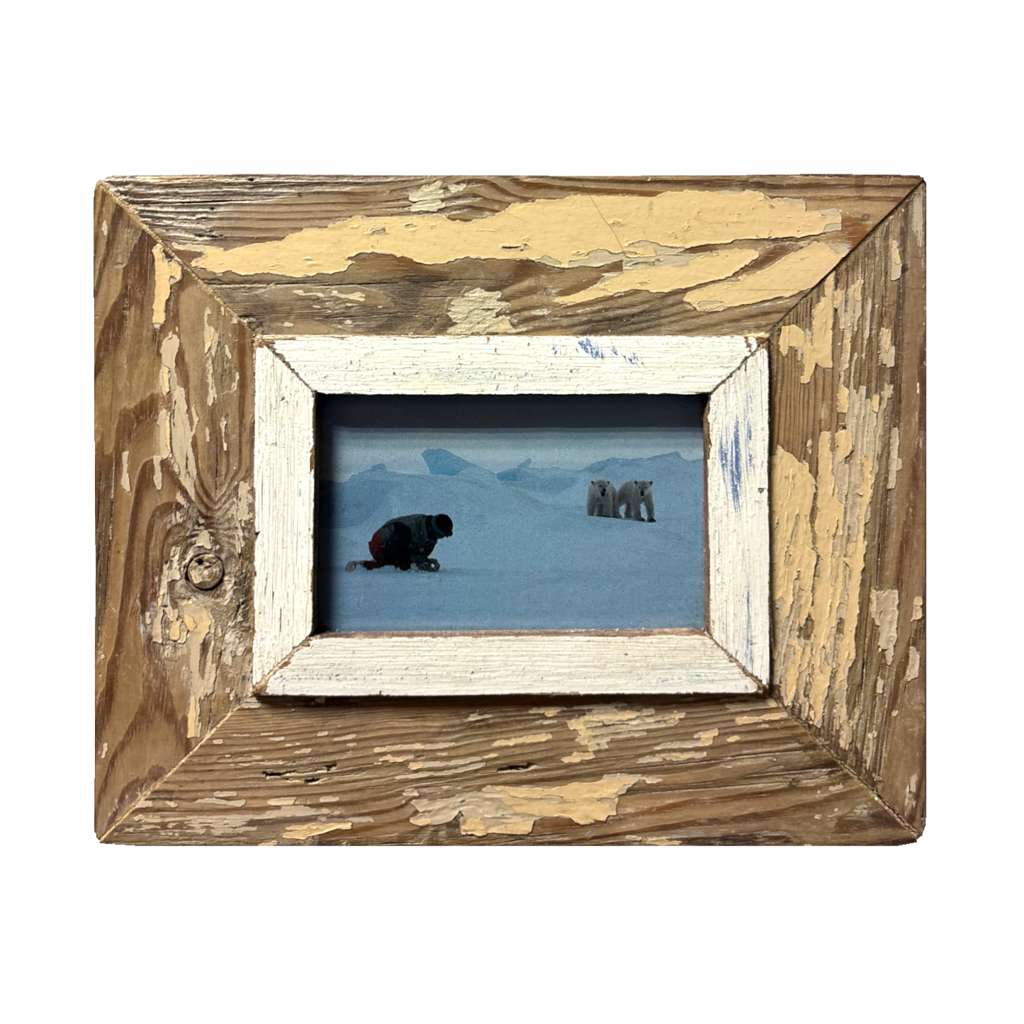 Cornice rettangolare vintage in legno