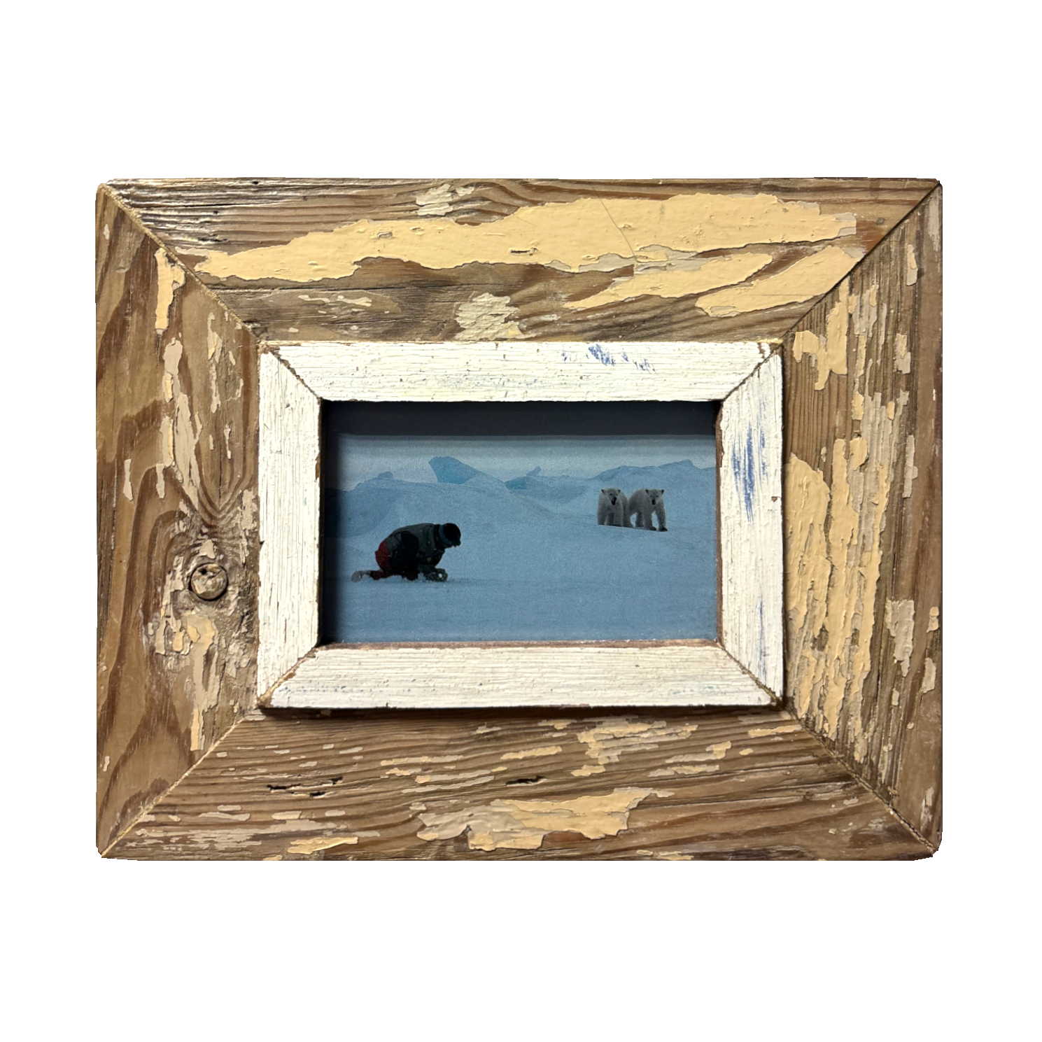 Cornice rettangolare vintage in legno