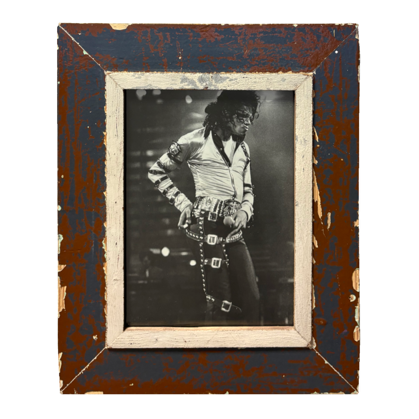 Cornice rustica con foto Michael Jackson