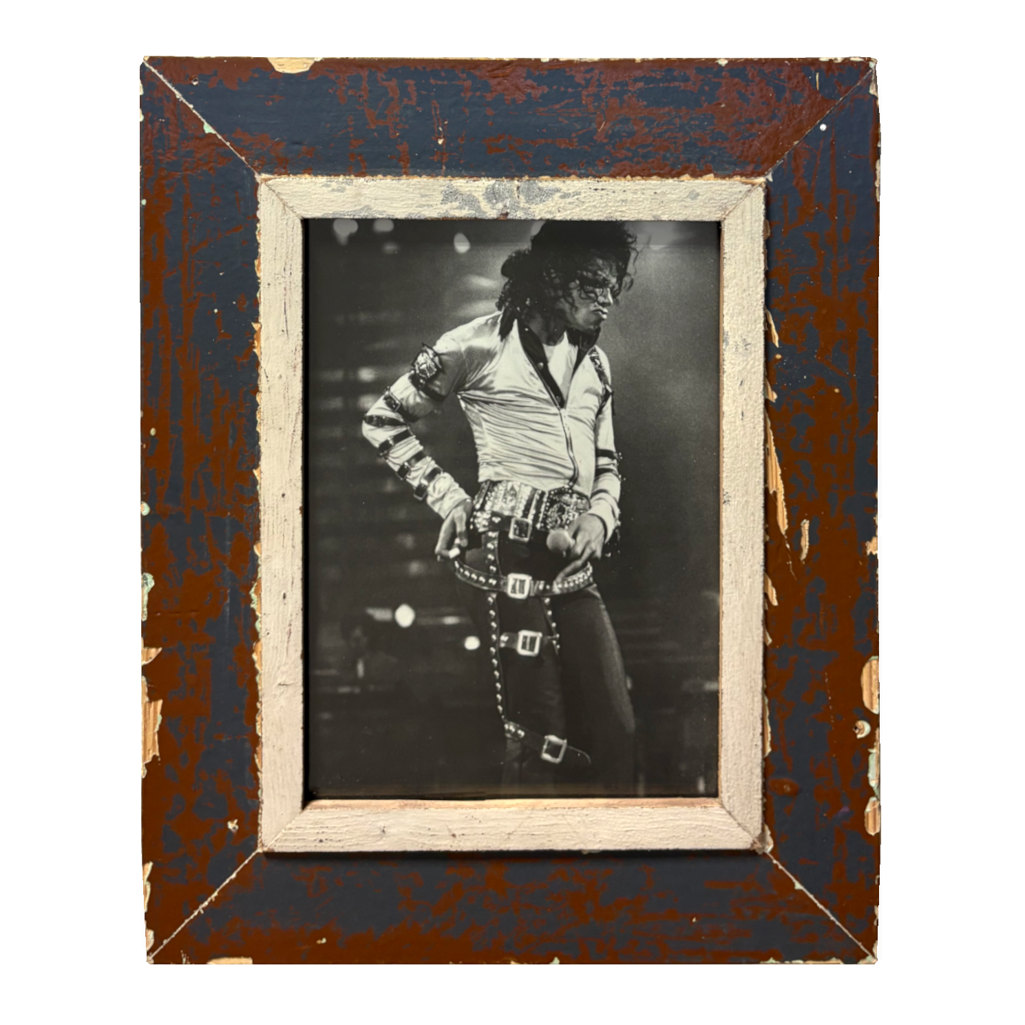 Cornice rustica con foto Michael Jackson