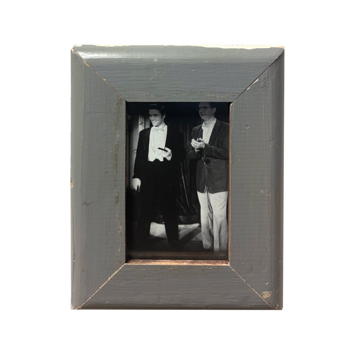 Cornice shabby chic grigia per foto 10x15