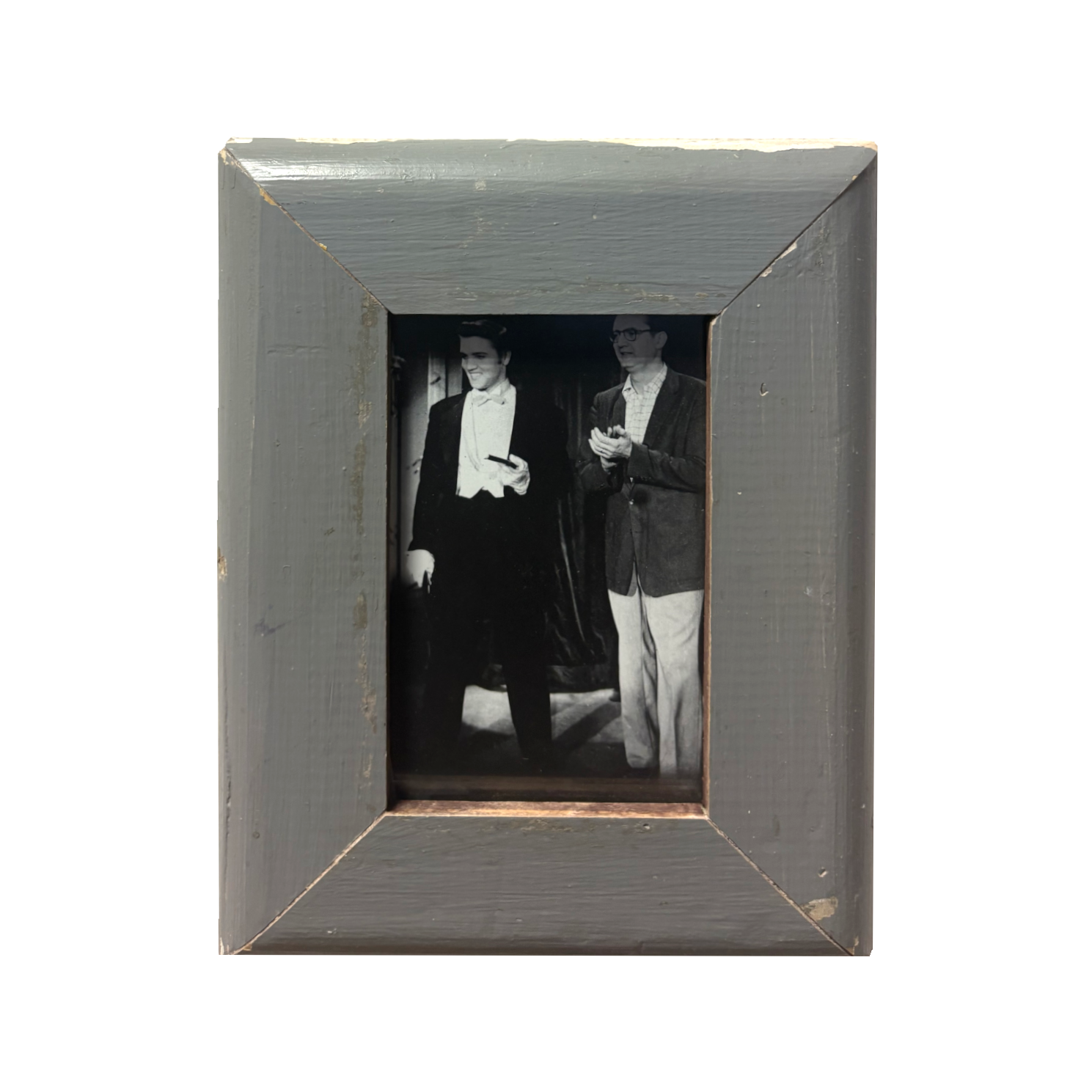 Cornice shabby chic grigia per foto 10x15