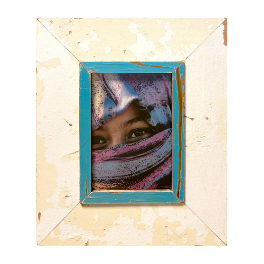 Cornice unica azzurra e crema A5 Cape Best