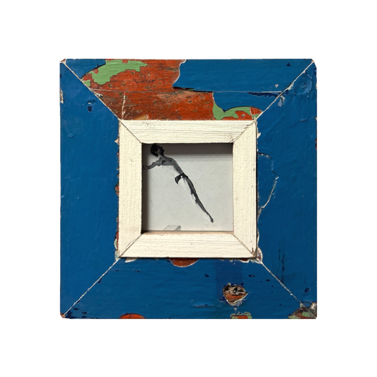 Cornice unica blu quadrata per foto 10x10