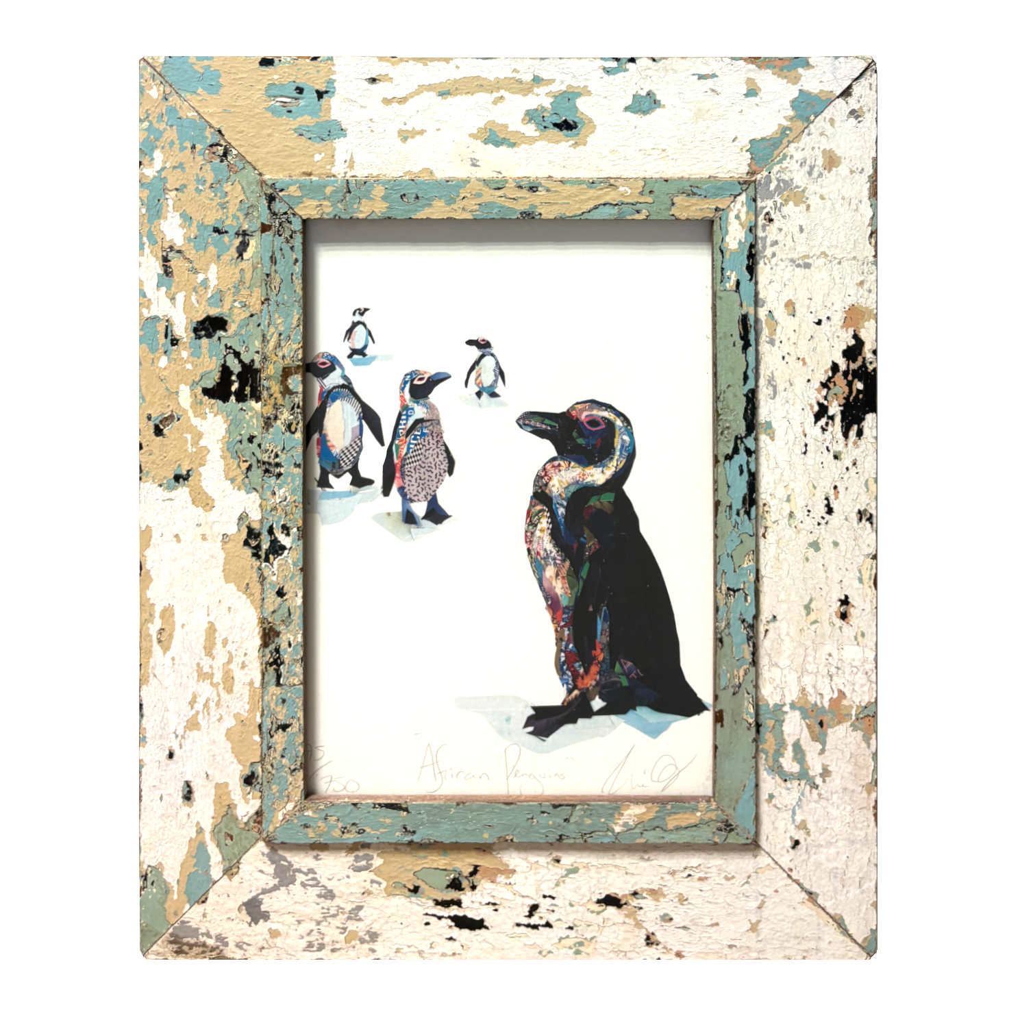 Cornice unica con illustrazione Pinguini Zoe Mafham