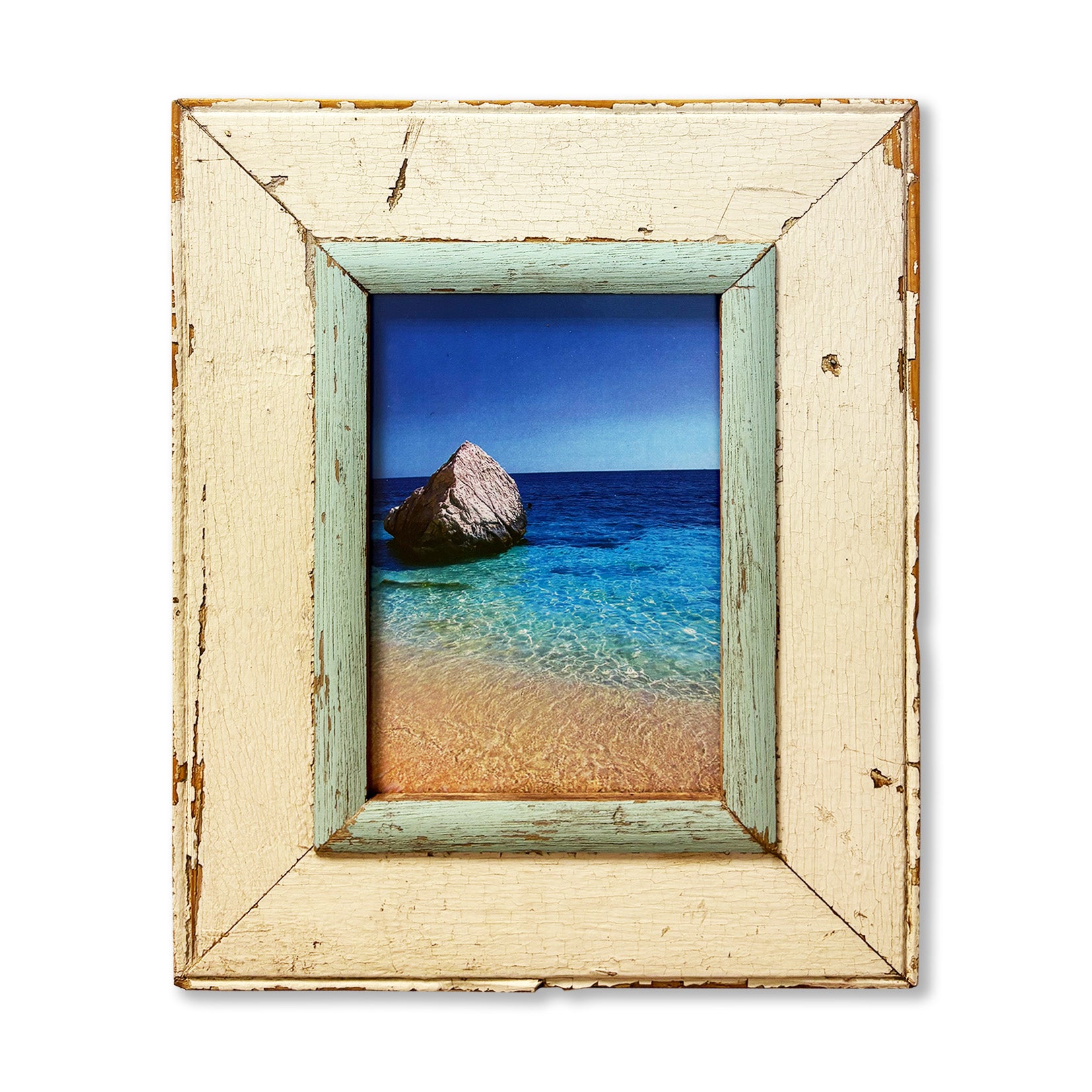 Foto Cala Mariolu, Baunei Sardegna in cornice in legno recuperato Cape Best Milano