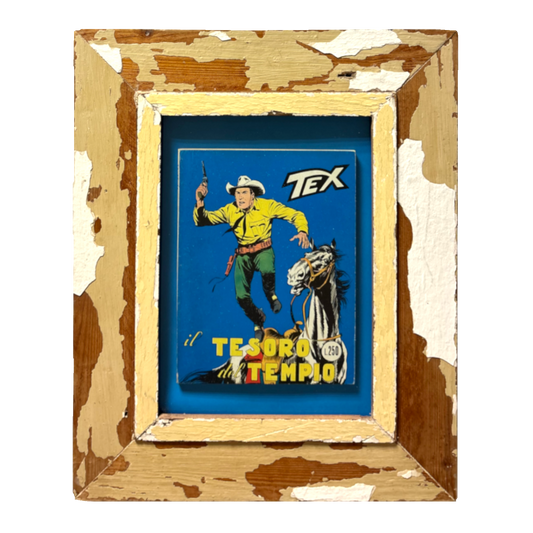 Fumetto Tex 77 "Il tesoro del tempio" in cornice