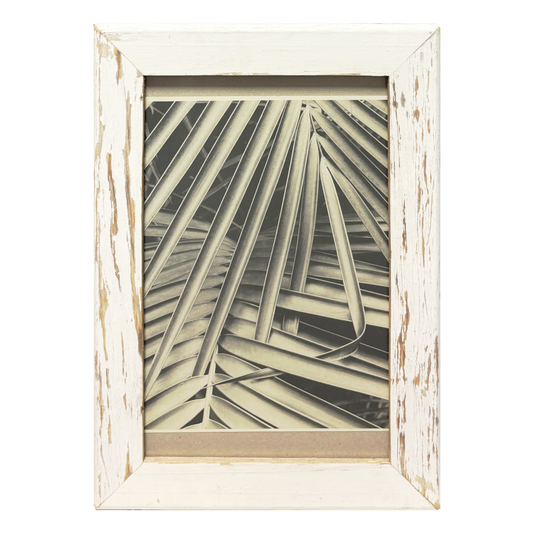 Geometrie Botaniche - Cornice Wabi Sabi legno antico