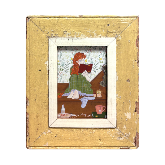 Illustrazione in Cornice Crema e bianca | Charlotte LeBleu