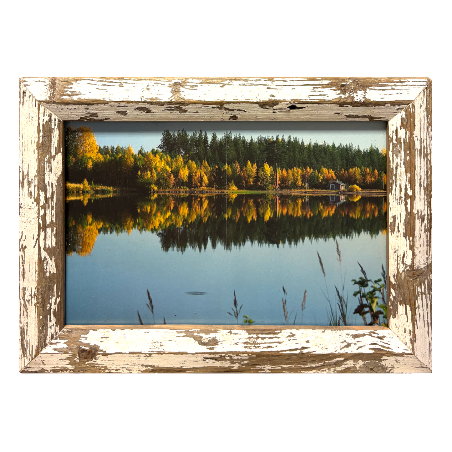 Paesaggio o Narciso? — Cornice Rustico legno antico