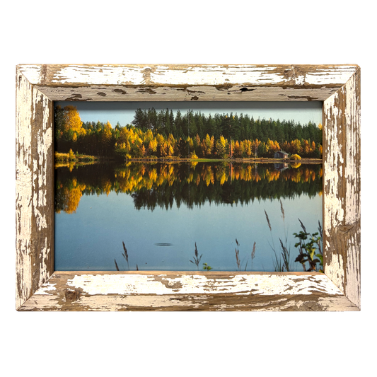 Paesaggio o Narciso? — Cornice Rustico legno antico