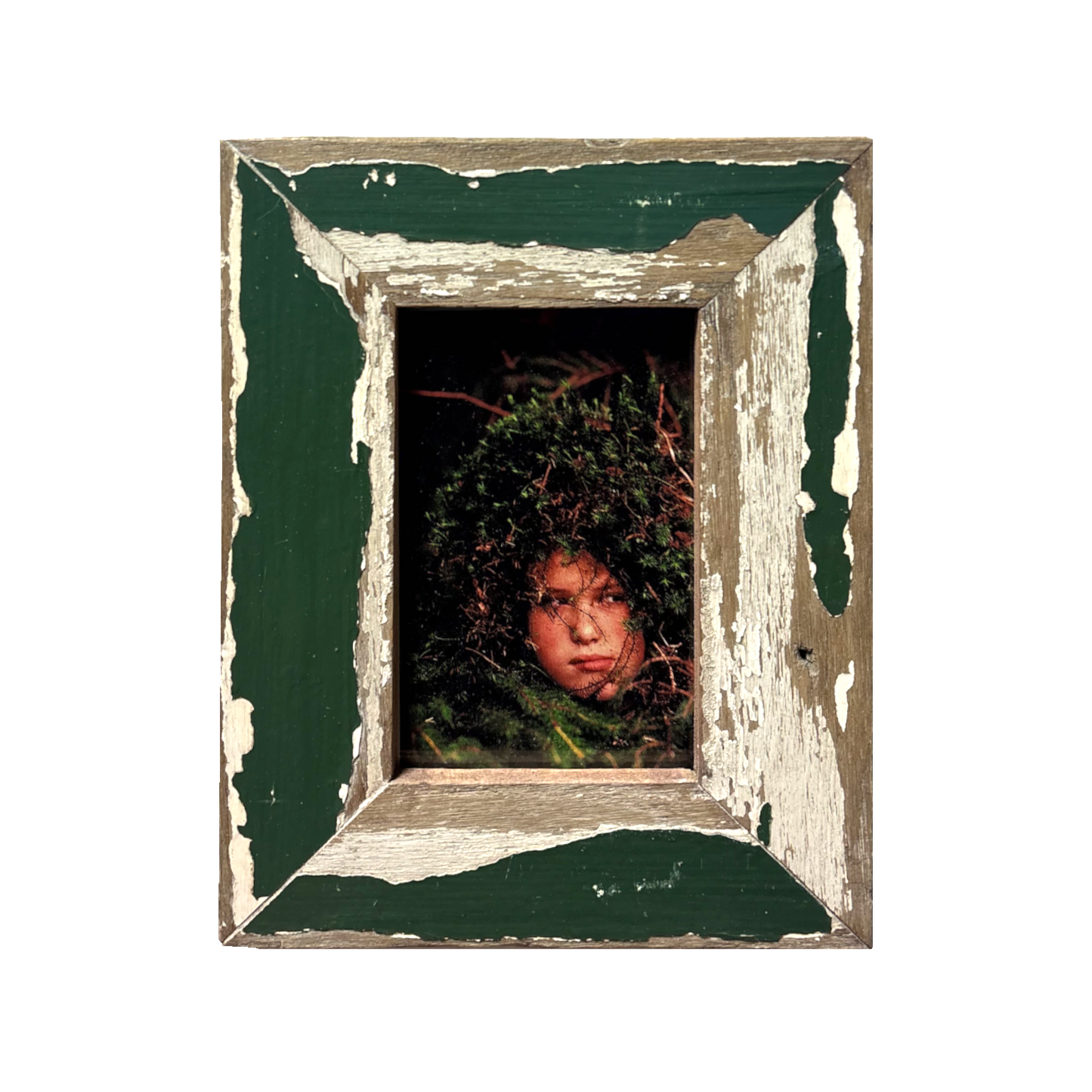 Portafoto Verde in legno antico Cape Best