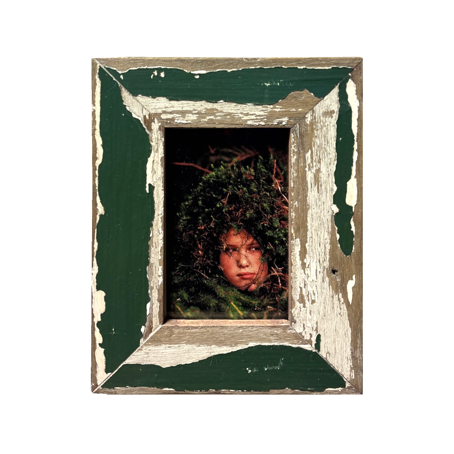 Portafoto Verde in legno antico Cape Best