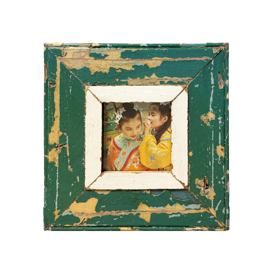 Portafoto verde 23x23 per immagini quadrate