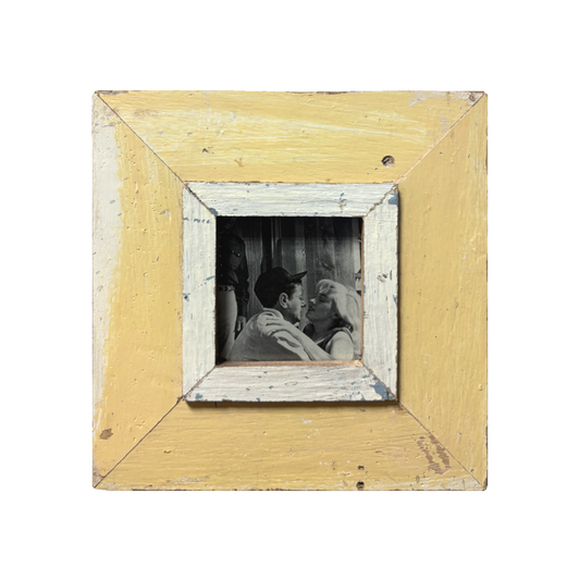 Quadro per foto 10x10 in legni d'epoca