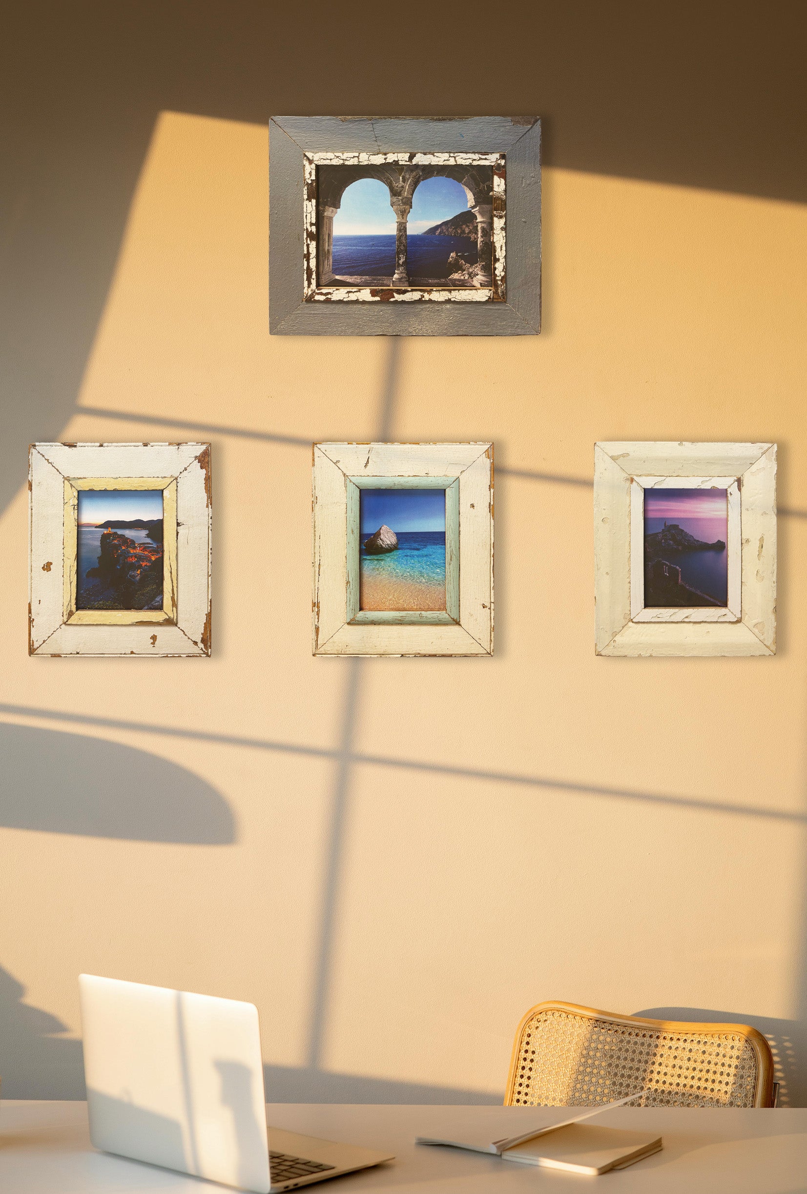 Set 4 Cornici tema marittimo per pareti studio