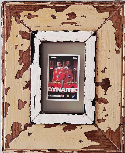 TOPPS Leclerc Hamilton Dynamic Duo Card F1 Incorniciata