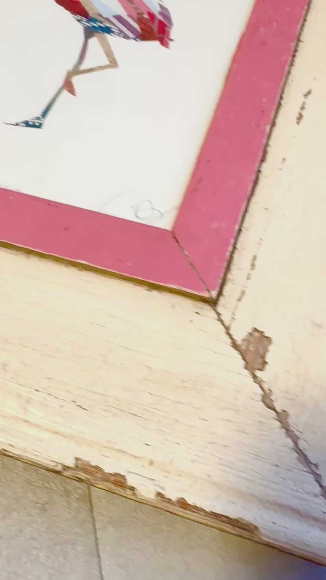 Illustrazione Zoe Mafham Fenicottero in Cornice A5