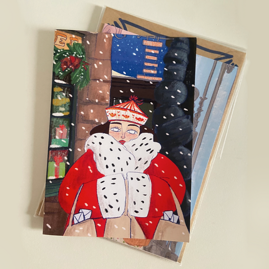 Biglietti d'auguri a tema natalizio, da abbinare ad un regalo originale