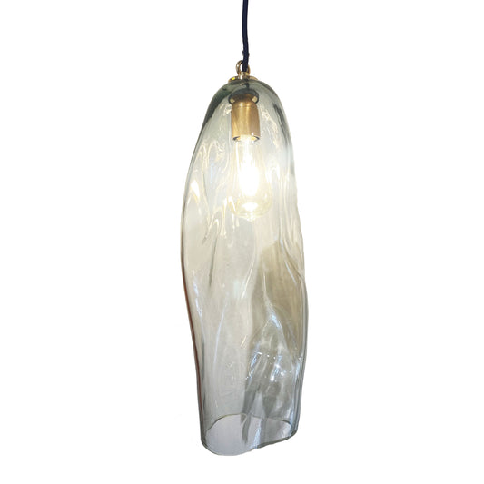 Lampada in vetro soffiato - Trasparente Oblunga