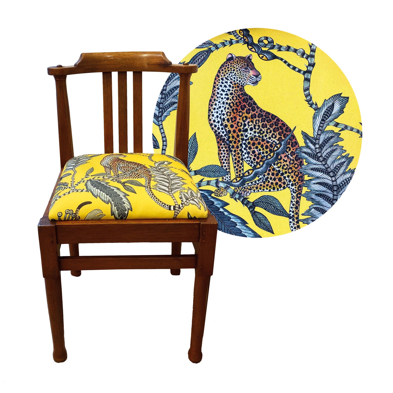 Sedia gialla ghepardo Ardmore Cape Best Corso Garibaldi Milano