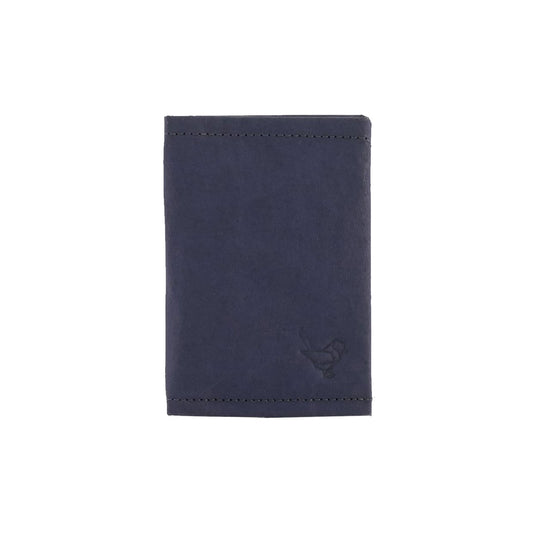 Porta carte di credito in carta recuperata blu scuro