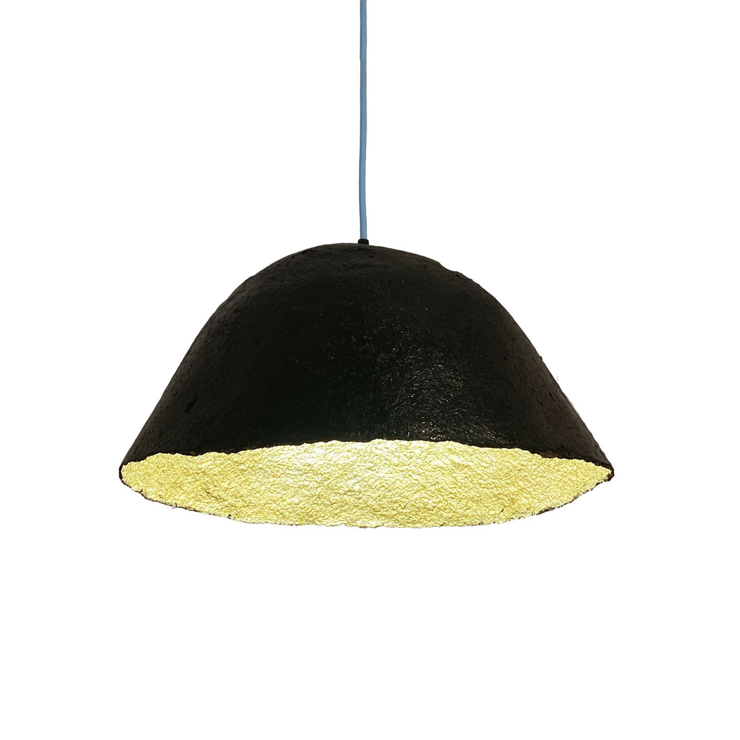 Lampada pezzo unico per design ecosostenibile. Casa green. Realizzata a mano