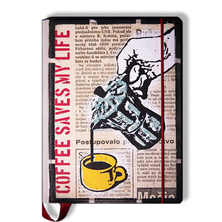 Notebook piccolo per amanti del caffe in carta riciclata
