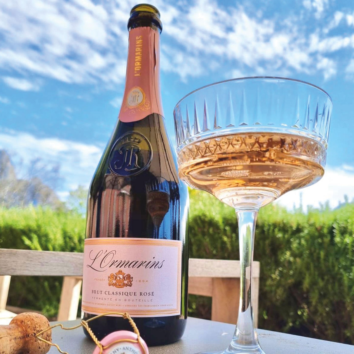 Méthode Cap Classique Brut Rosè L'Ormarins Anthonij Rupert