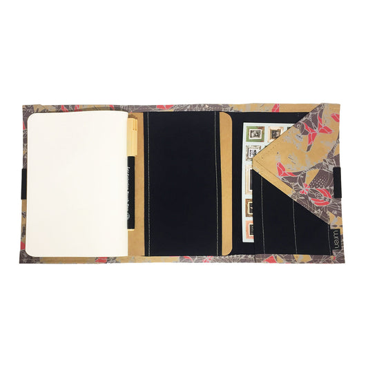 Notebook organizer - Scarlet & Frost Moths